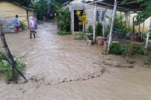 Inundaciones en Santiago por las lluvias