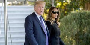 El presidente Donald Trump y la primera dama Melania Trump.