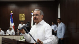 El presidente Danilo Medina