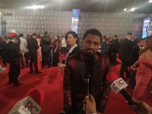 Fausto Mata en la Alfombra Roja de Premios Soberano