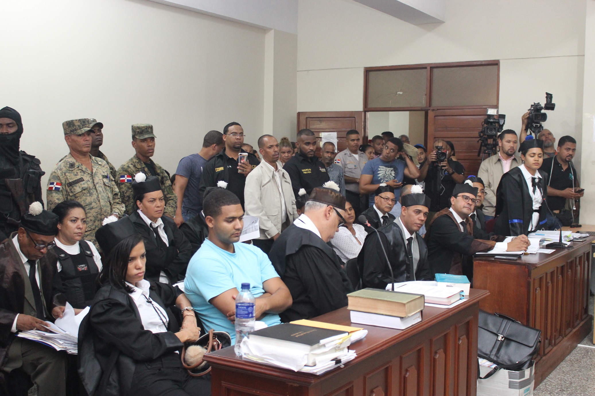 Sala de audiencias caso Emely Peguero. Foto Naciso Acevedo